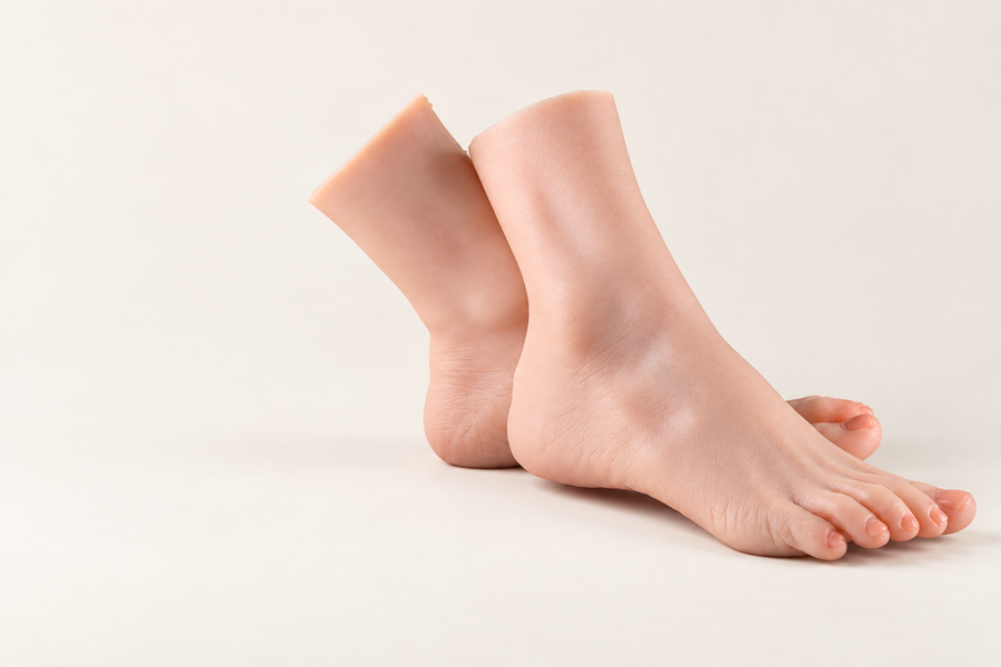 Realistic silicone foot model buyer’s guide comparing size, detail and poseability
