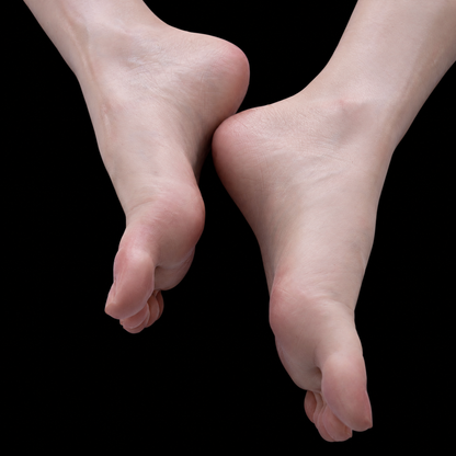 J3700 realistic silicone female feet front view