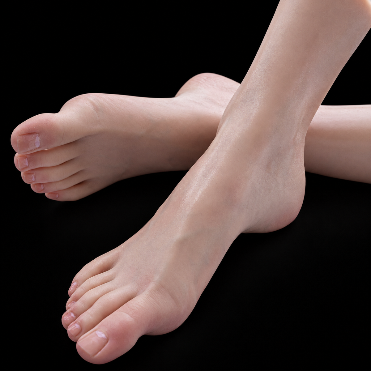 J3700 silicone female feet side profile